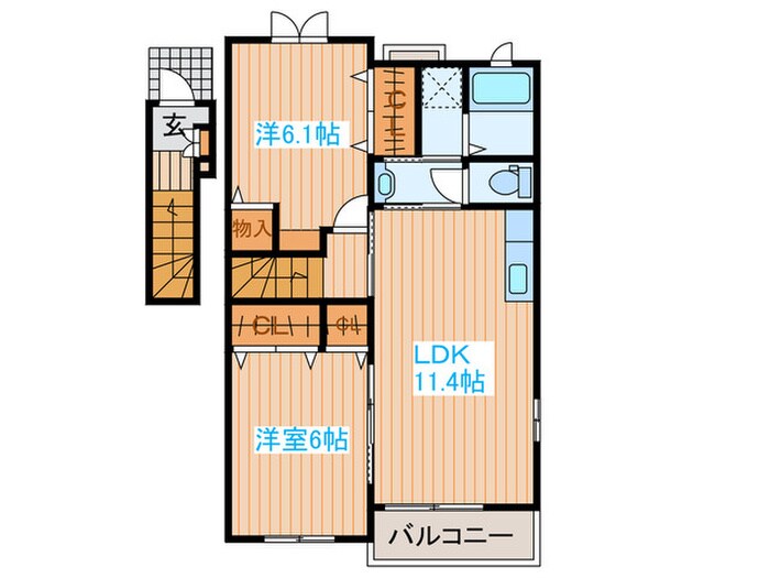 カーサステッラの物件間取画像