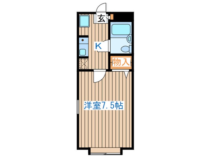 渡信ハイツの物件間取画像