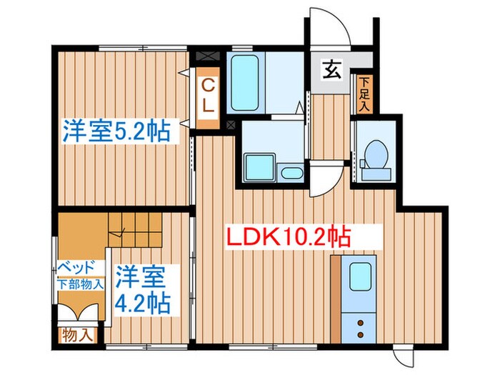 A-Style 西館テラスの物件間取画像