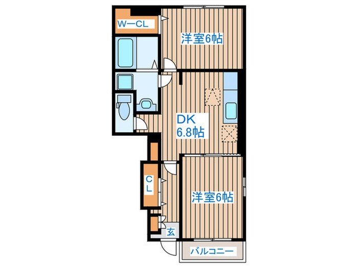 カーサ・ドマーニⅡの物件間取画像