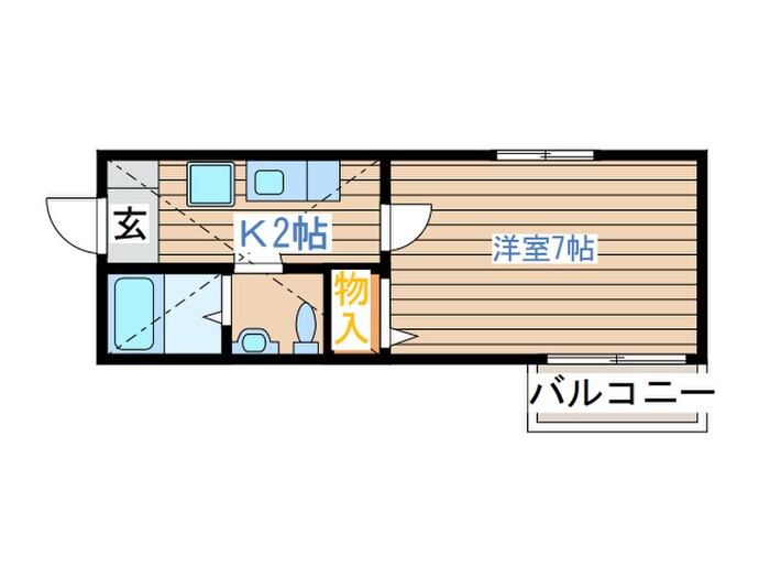 ベア－レ南仙台の物件間取画像