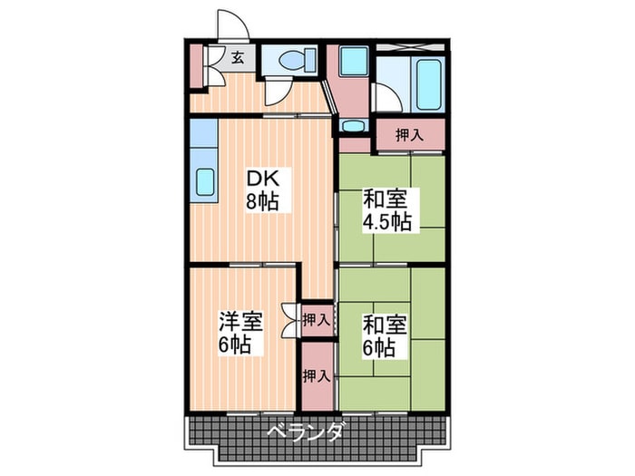 イトービルの物件間取画像