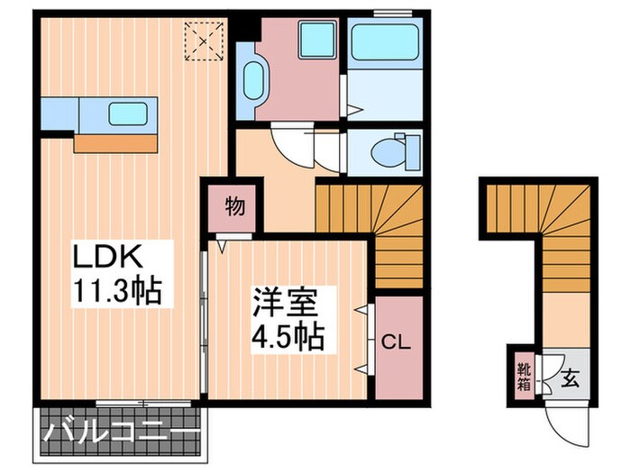 ウイング　スクエアの物件間取画像