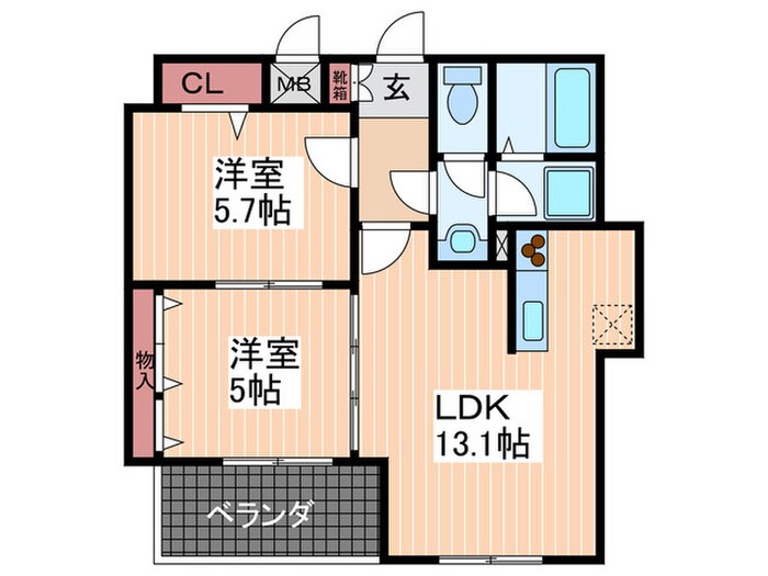 京才ビルの物件間取画像