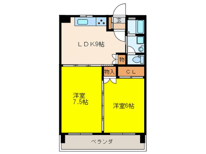 本逕寺ビルの物件間取画像