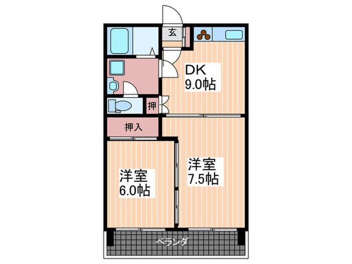 本逕寺ビルの物件間取画像