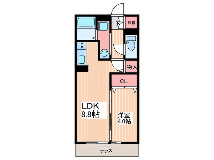 セジュール知空の物件間取画像