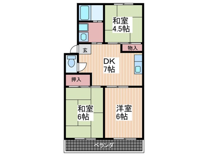 井東コーポラスの物件間取画像