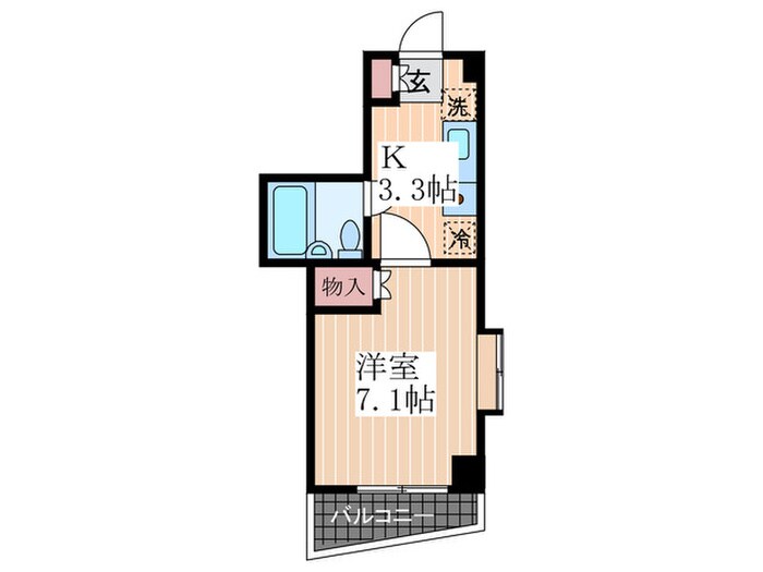 アメニティーハイムの物件間取画像