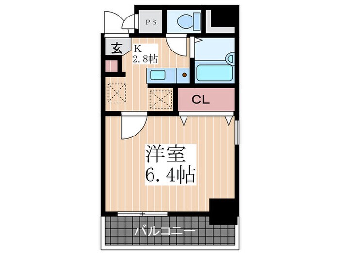 セントラルリバー西原の物件間取画像