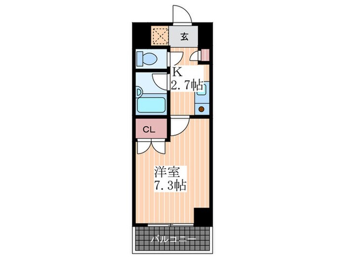 シャンテ中垣の物件間取画像