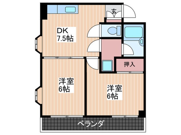 新田ビルの物件間取画像