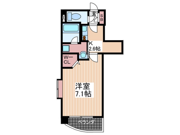 ルービンス十日市の物件間取画像