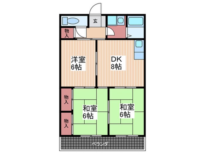 沖中ビルの物件間取画像