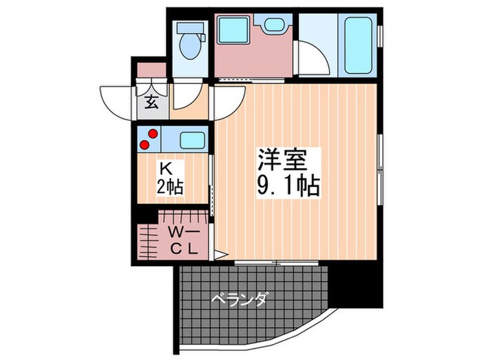 ルービンス宇品海岸の物件間取画像