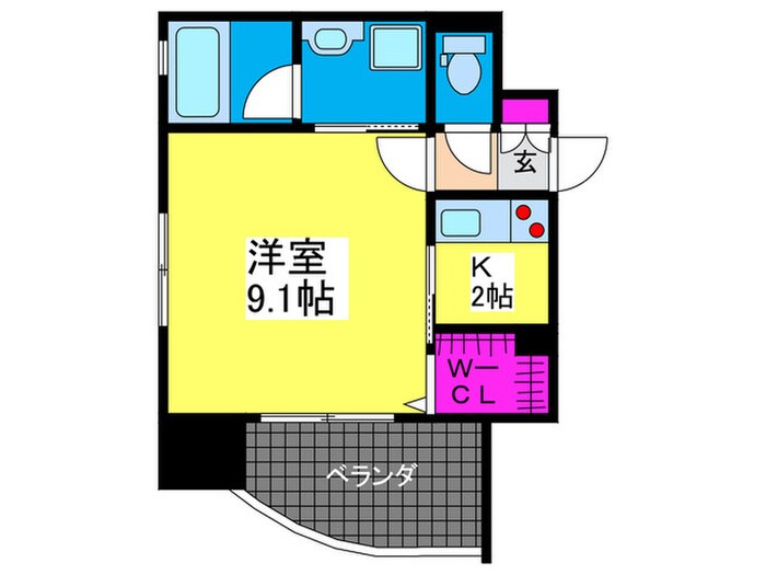 ルービンス宇品海岸の物件間取画像