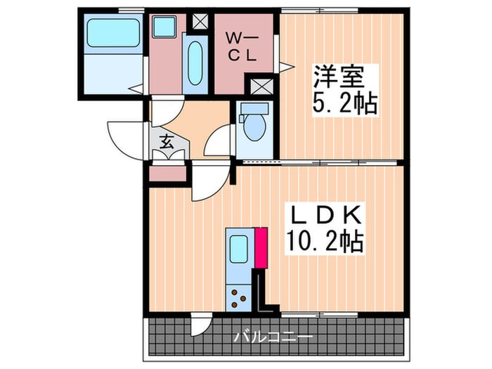 クレールＡの物件間取画像