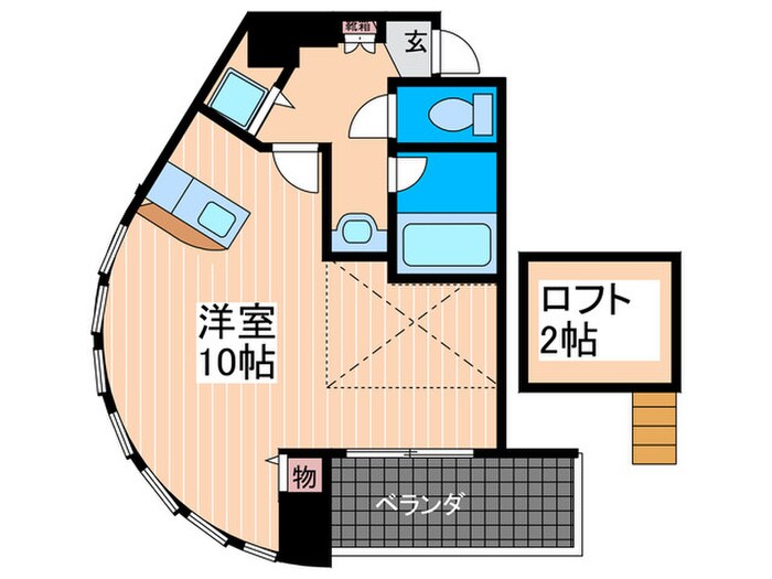 プロヴァンス東白島の物件間取画像