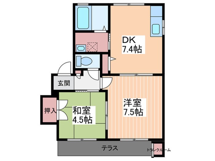 ヴィラフォレストの物件間取画像