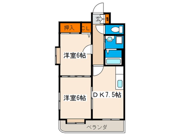 エトワール観音の物件間取画像