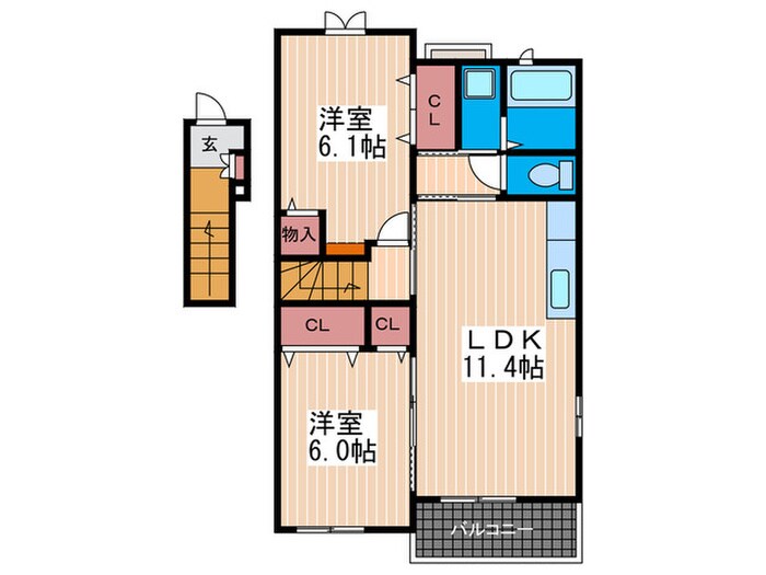 セイバリ－・Ｋの物件間取画像