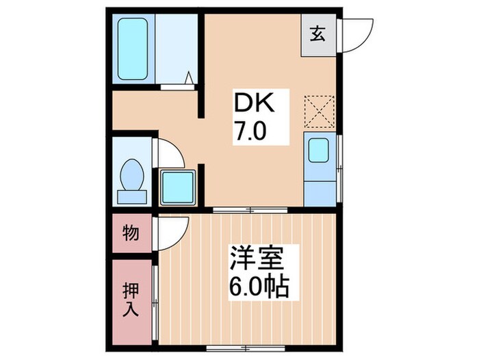 ジェネスムナカタの物件間取画像