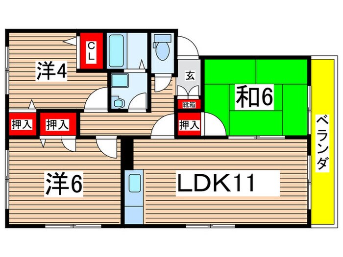 カルムＦＭの物件間取画像