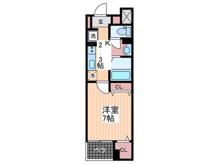 飛燕館の物件間取画像