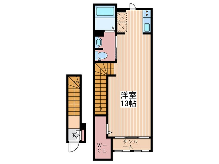 ブライト海岸の物件間取画像