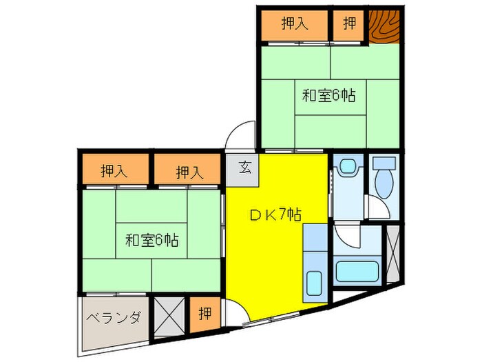 吉長ビルの物件間取画像