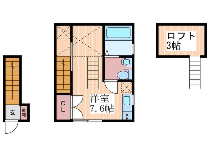 Casa Cozy コイン通りの物件間取画像