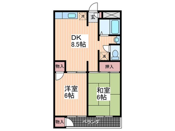 小川マンションの物件間取画像