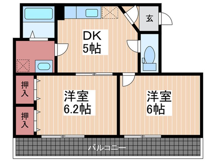 リノリノアパートメント西原の物件間取画像