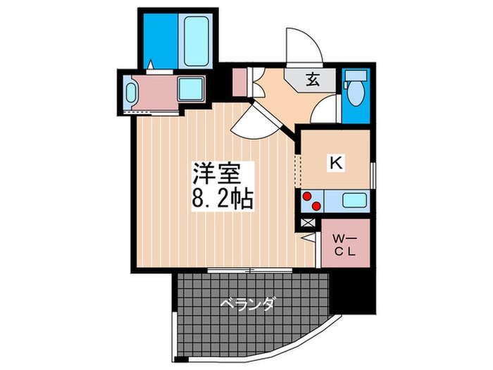 ルービンス宇品神田の物件間取画像