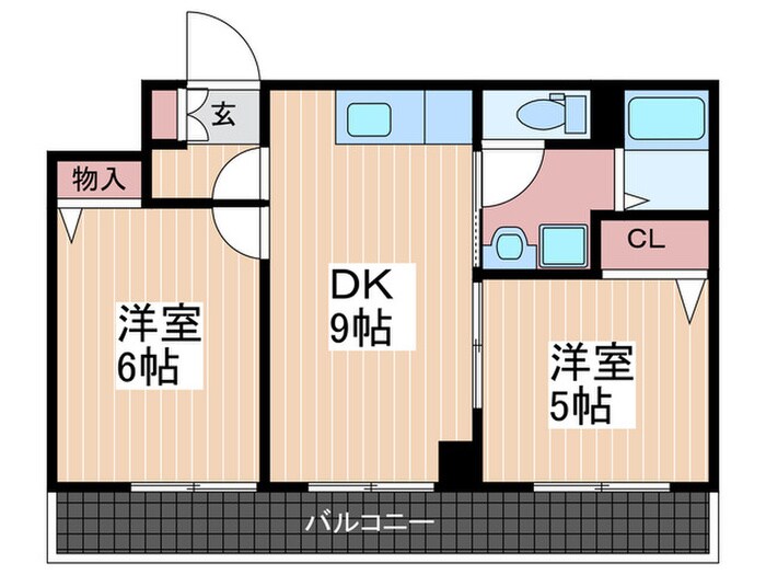 ８７ｇコモド中山の物件間取画像