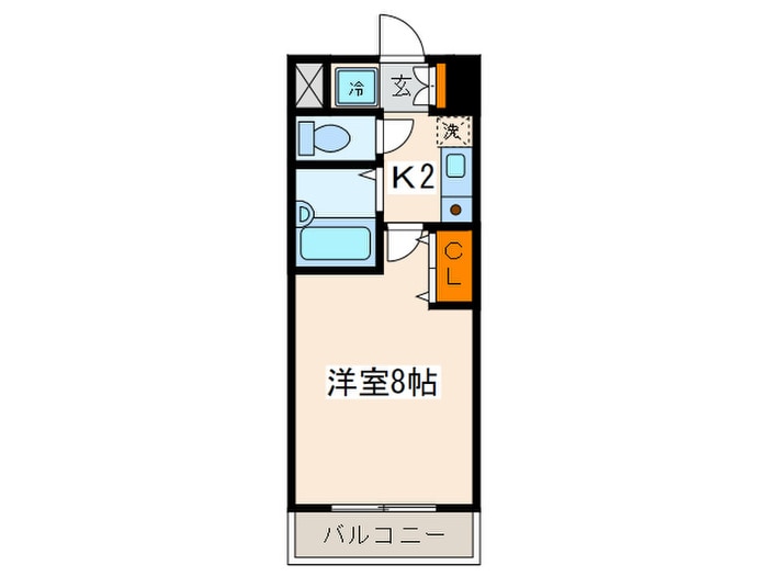 ユーアイビル西観音の物件間取画像