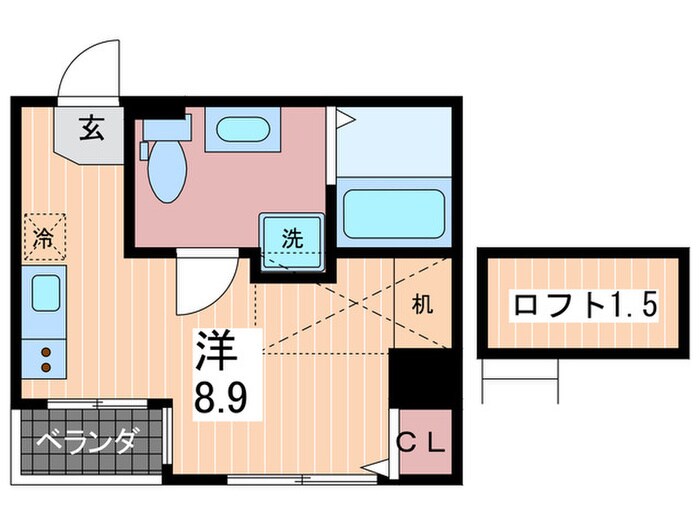 エクセル横川の物件間取画像