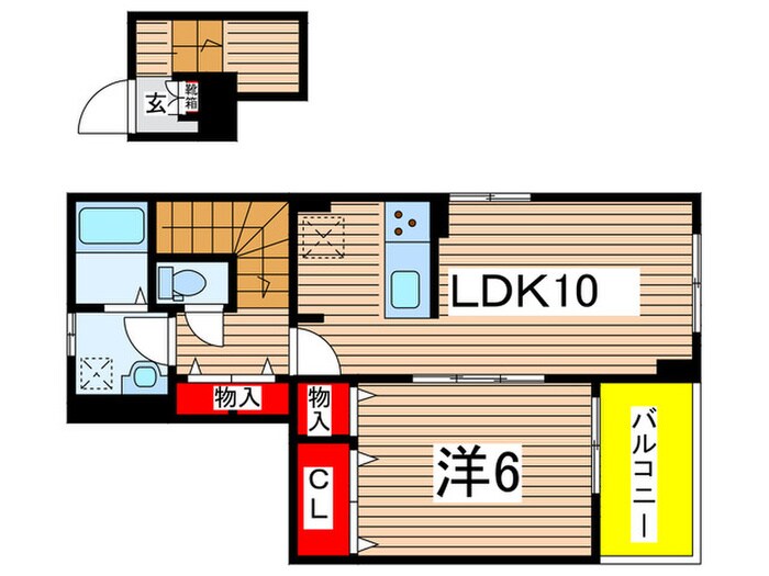 アメニティイーストの物件間取画像