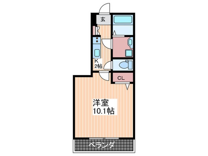 クレール比治山の物件間取画像