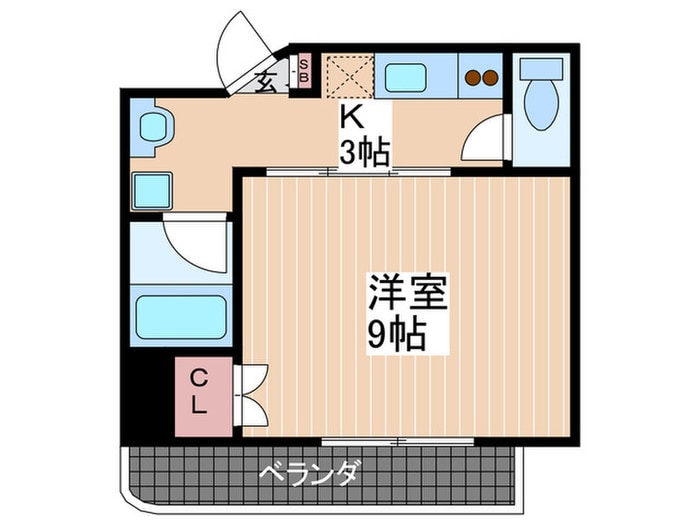 Alloggio浜本の物件間取画像