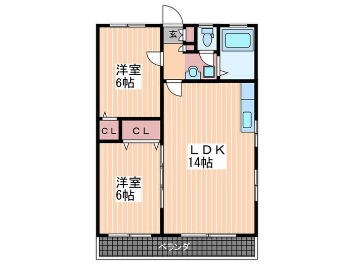 サンコーポの物件間取画像