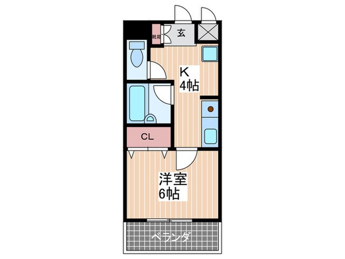 安本第２ビルの物件間取画像