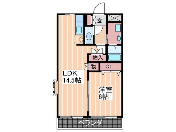 ベルジュ１番館の物件間取画像