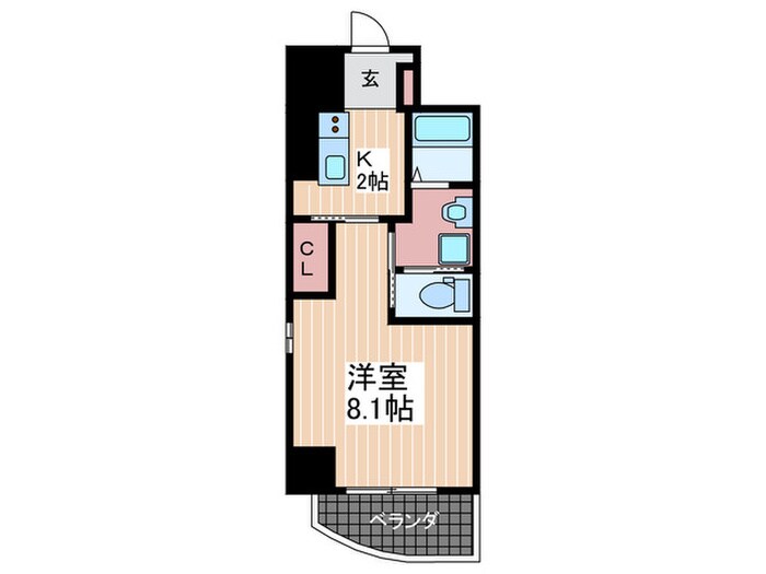 プラージュ広島駅前の物件間取画像