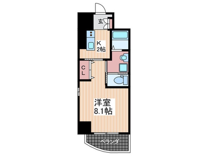 プラージュ広島駅前の物件間取画像