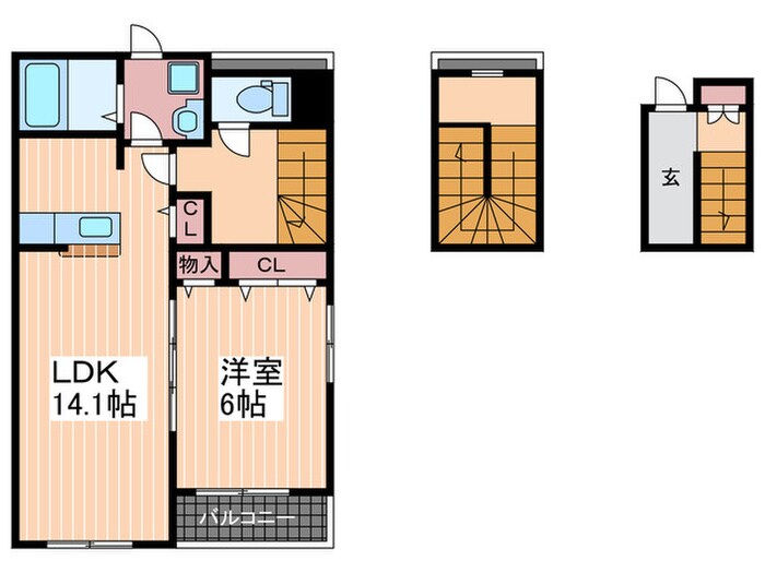 リフュージュの物件間取画像