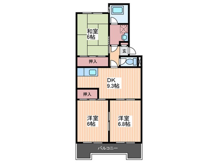 第2キクスイビルの物件間取画像