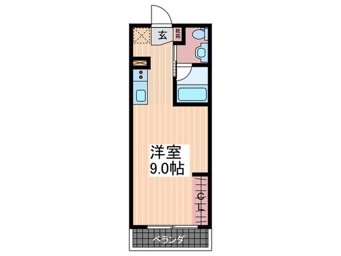 ８７ｇバリスタ宇品の物件間取画像