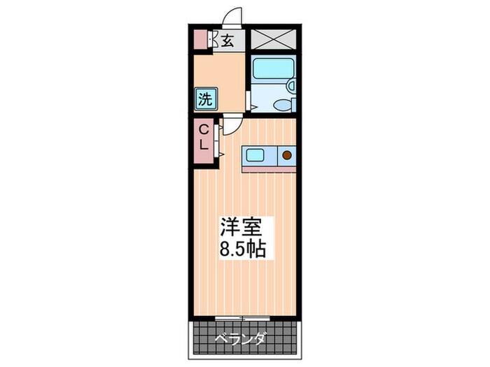 クイーンズコート海老園の物件間取画像