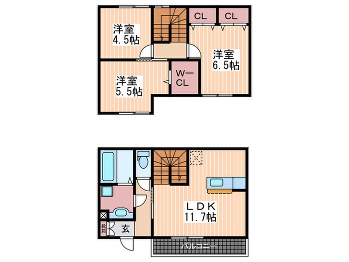 ラ・メゾン・アンソレイエの物件間取画像